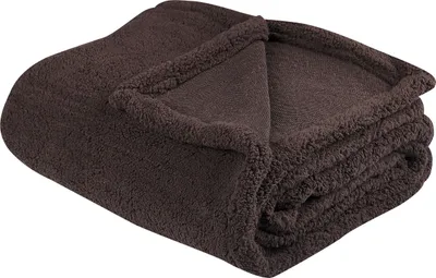 Obrázok produktu pre BELIANI Deka hnedá polyester Umelá kožušina 125 x 150 cm mäkká huňatá prikrývka textilné doplnky obývacia izba spálňa