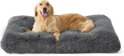 Immagine prodotto di Cuccia per cani XLarge - Materasso in gomma, extra large, lavabile, grigio, 104 x 74 x 8 cm