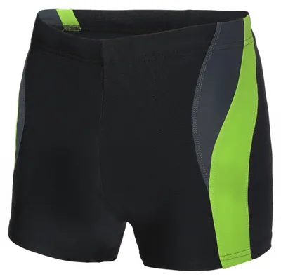 Image de Maillot de bain Ladeheid pour homme, short de bain court, maillot de bain ajusté, short de bain LA40-255 (noir/graphite/vert, L)