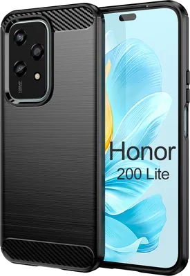 Produktbild von Carbon Hülle für Honor 200 Lite  Handyhülle Backcover TPU Silikon Bumper