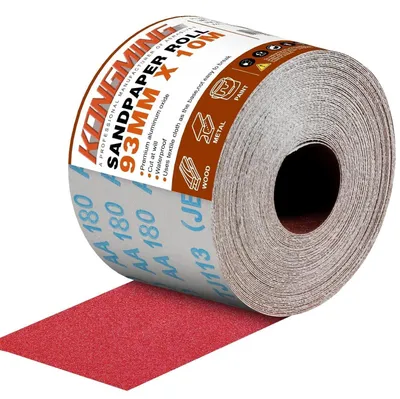 Produktbild von Schleifpapier Rolle 93 mm x 10 m Körnung 180 für Handschleifer P180