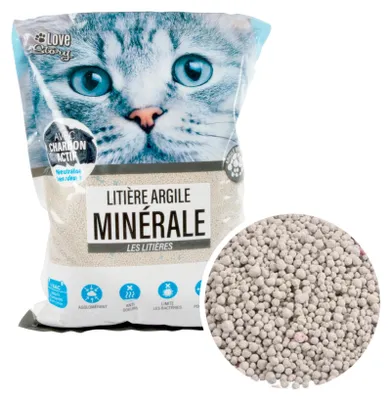 Immagine prodotto di Love Story, lettiera minerale a base di bentonite con carbone attivo, 5 litri