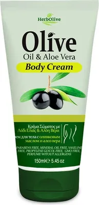 Produktbild von Herbolive Körper Creme Olivenöl & Aloe Vera 150ml