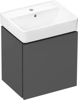 Produktbild von hansgrohe Xanuia Q Handwaschbecken, mit 1 Hahnloch und Überlauf, 500 × 390 mm, weiß glänzend, 60131450