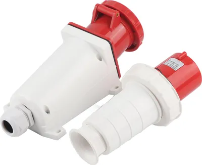 Image de 380415V 63A 5Pin Industrial Aviation Plug Open Socket 3P+N+E IP67 Waterproof Plug Socket Connector for Outdoor