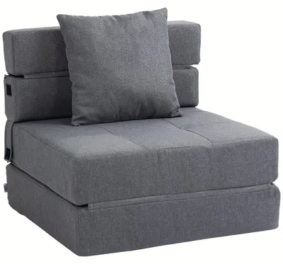 Imagen del producto de Silla convertible en cama - Sofá cama - Sillón cama - Cama extraíble - Sillón reclinable con cama - Plegable - Capacidad de carga hasta 100 kg
