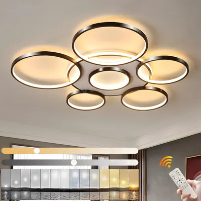 Image de Lampe murale LED moderne avec télécommande et lumière dimmable