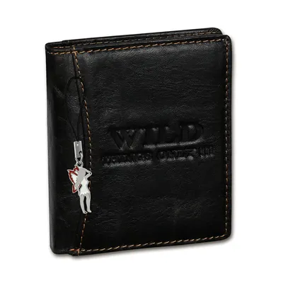 Produktbild von Wild Things Only RFID Blocker Brieftasche braun Leder 9x2x10cm D2OPJ115N