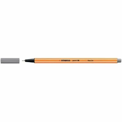Obrázok produktu pre STABILO point 88, Šedá, Šedá, Oranžová, Šesťhranný, Kov, 0,4 mm, Nemecko