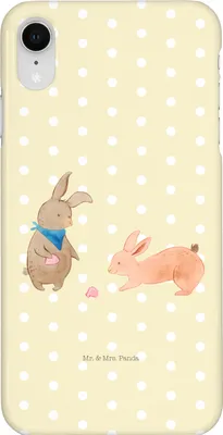 Produktbild von Mr. & Mrs. Panda Iphone XR Handyhülle Hasen Muschel - Gelb Pastell - Geschenk, Freundin, Urlaub, Beste, Handy Case, Strand, Muttertag, Premium Kunststoff
