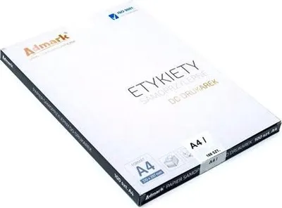 A product shot of a pack of A4 self-adhesive labels.