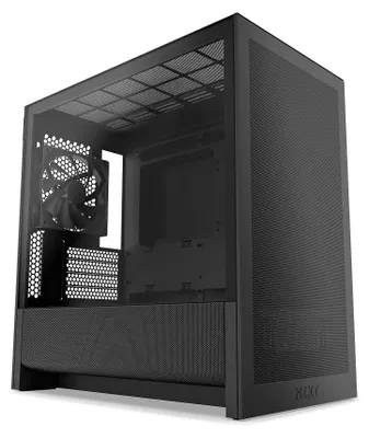 Zdjęcie produktu dla Obudowa komputerowa NZXT H3 Flow - Micro-ATX, zoptymalizowana pod kątem przepływu powietrza - kolor czarny