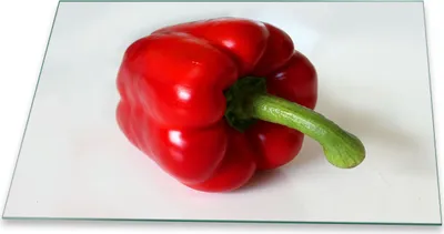 Produktbild von Herdabdeckplatte Glaskeramik 1 Teilig 80x52 Paprika Rot Abdeckung Glas Spritzschutz