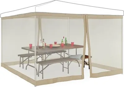 Zdjęcie produktu dla Moskitiera do pawilonu 3x3m beżowa