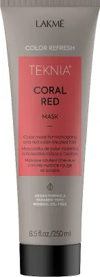 Produktbild von Lakmé Teknia Color Refresh Coral Red Mask ernährende Maske mit Farbpigmenten zur Auffrischung roter Farbtöne 250 ml