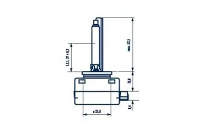 Produktbild von 1x D1S NARVA Xenon Xenon Brenner 85V 4300K Scheinwerferlampe Birne