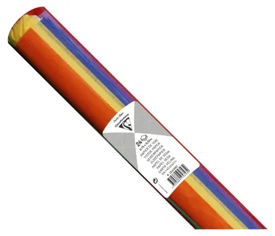 Produktbild von Clairefontaine 5x Seidenpapier Rolle 24 Bogen 18g/m2 50x75cm Sort. 394099C