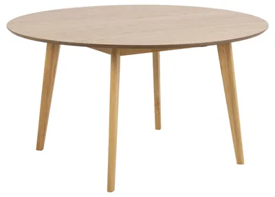 Obrázek produktu pro OXM Kulatý jídelní stůl Coria dýha dub AC lakovaný / Rubberwood dub mořený AC lakovaný