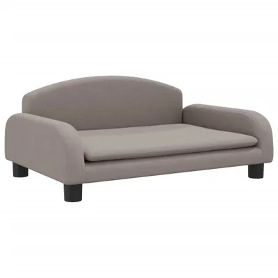 Image de vidaXL Lit pour chien Taupe 70x45x30 cm Tissu