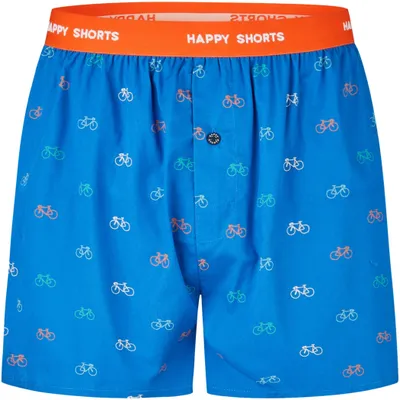 Immagine prodotto di Happy Shorts Boxer da uomo - Stile americano, cotone, fantasia Bicycle XL