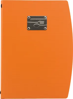 Produktbild von Securit Speisekarten-Mappe RIO BESTECK DIN A4 orange