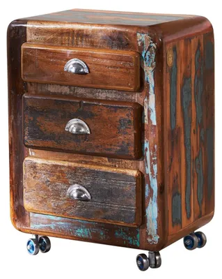 Immagine prodotto di MASSIVMOEBEL24 | FREEZY #35 Cassettiera in legno riciclato - laccato / multicolore 55x38x70