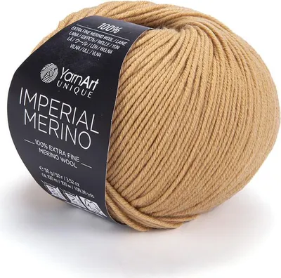 Obrázek produktu pro YarnArt Unique Imperial Merino 3308 Ochre - Měkká vlna pro kreativní projekty