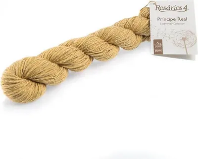 Produktbild von Rosarios 4 Principe Real Wolle, 50% Leinen, UV-Schutz, 50g - Gelb/Gold für Sommerprojekte