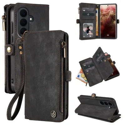 Produktbild von Handy Hülle für Samsung Galaxy S26 FE Geldbeutel Geldbörse RFID Schutz Klapphülle Cover Schutzhülle Wallet Farbe: Schwarz