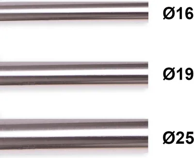 Zdjęcie produktu dla MDEKOR metalowa rurka do karnisza, 19 mm, stal nierdzewna, 180 cm