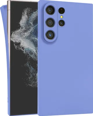 Produktbild von MyGadget Silikon Hülle Kompatibel mit Samsung Galaxy S23 Ultra - robuste Schutzhülle TPU Case Slim Silikonhülle - Back Cover Kratzfest Handyhülle - Matt Blau