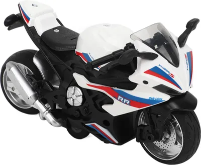Productafbeelding van Kinder recall motorfiets speelgoed, met geluid, lichteffecten, hoge mate van realisme, model van metaal, wit
