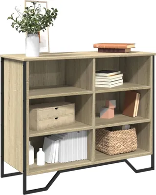 Zdjęcie produktu dla vidaXL Kredens dąb sonoma 91x35,5x74,5 cm Materiał drewnopochodny