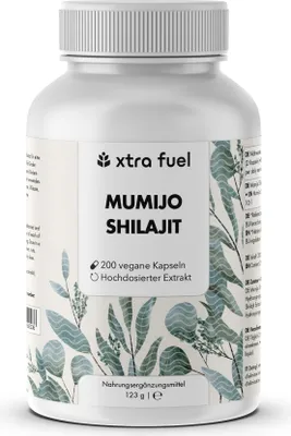 Produktbild von Shilajit Kapseln - 200x Mumijo Kapseln - Mit >80% Fulvinsäure – 1x Dose (200x Kapseln Mumijo)