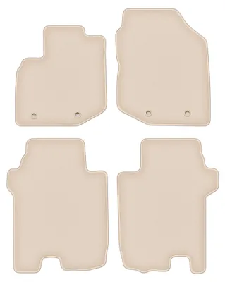 Produktbild von DURBAN Beige Velours-Fußmatten-Set für Honda Jazz III Schrägheck (2008-2011)