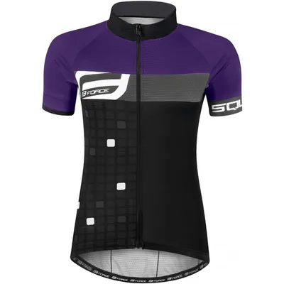 Produktbild von Force Square Trikot Damen kurz schwarz und lila größe M 90013431-M