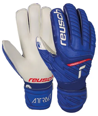 Produktbild von Reusch Torwarthandschuhe Attrakt Grip Finger Support mit praktischem Fingerschutz deep blue / white 7