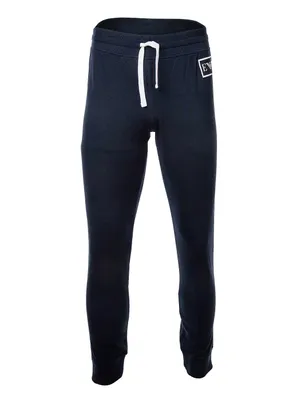 Obrázok produktu pre EMPORIO ARMANI pánske nohavice, dlhé spoločenské nohavice, logo, spoločenské oblečenie, hladké, S-XL - Navy / Veľkosť: S (Veľkosť Small)