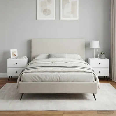 Imagen del producto de vidaXL Mesitas de noche, 2 unidades, blancas, 43 x 34,5 x 47,5 cm, material de madera