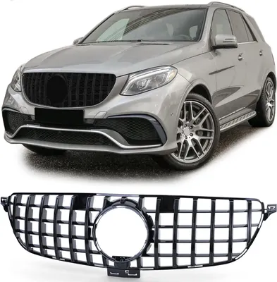 Produktbild von Sport Kühlergrill Schwarz Glanz passend für Mercedes GLE W166 15-19