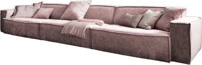 Produktbild von KAWOLA Sofa SAMU Riesensofa Stoff rosa