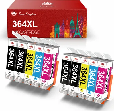 Produktbild von Mit Chip 10x 364XL Druckerpatronen Kompatibel für HP 364 XL Deskjet 3520 3522 Officejet 4620 4622 Photosmart B110a B110c B010a B010b