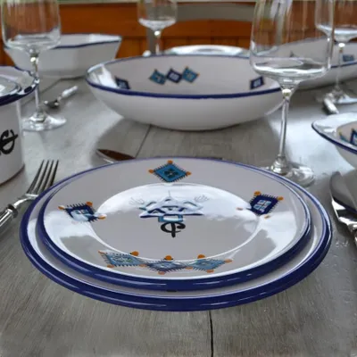 Immagine prodotto di Piatto da antipasto o da dessert blu Khelel - D 20 cm