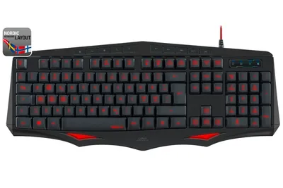 Produktbild von Herná klávesnica LAMIA Black Nordic Layout