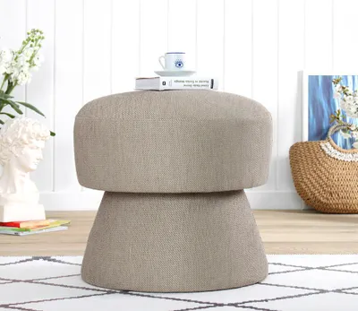 Produktbild von Hanah Home, Endor 7457, Sitzpuff, 50 % BAUMWOLLE / 50 % LEINEN, Braun, 48 x 48 x 45 cm