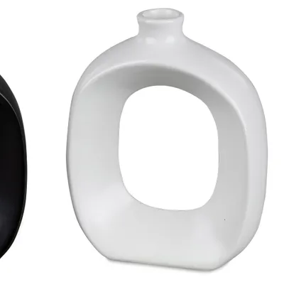 Produktbild von Porzellanvase LOCHDESIGN H. 16cm matt weiß Porzellan Formano WA