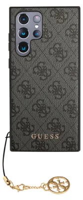 Produktbild von Guess, Schutzhülle 4G Charm f. Samsung Galaxy S24 Ultra, Grau