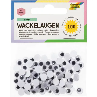 Image de Happy Kidz Yeux vacillants Folia 100 pièces de différents diamètres Version : 7 mm 21406196016-7mm