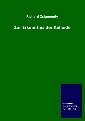 Produktbild von Zur Erkenntnis der Kolloide