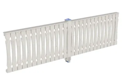 Produktbild von Alpholz Seitenwand Balkonschalung 355 x 96 cm Weiß